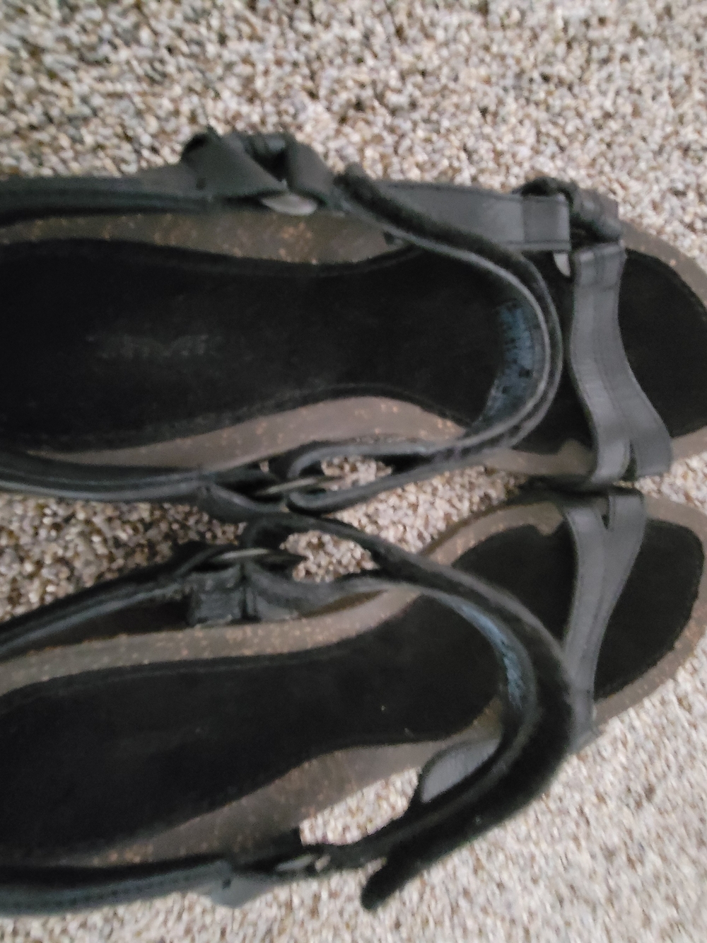 Teva Women's Black Leather Slingback Sandals - Picture 8 of 12